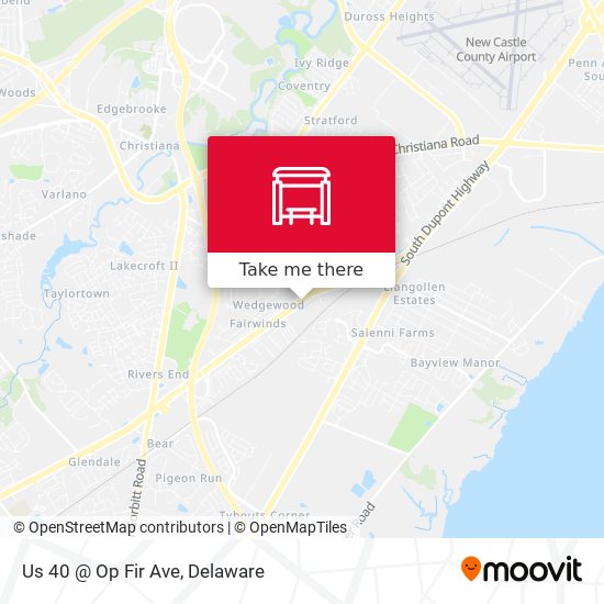 Us 40 @ Op Fir Ave map