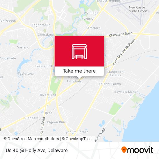 Mapa de Us 40 @ Holly Ave