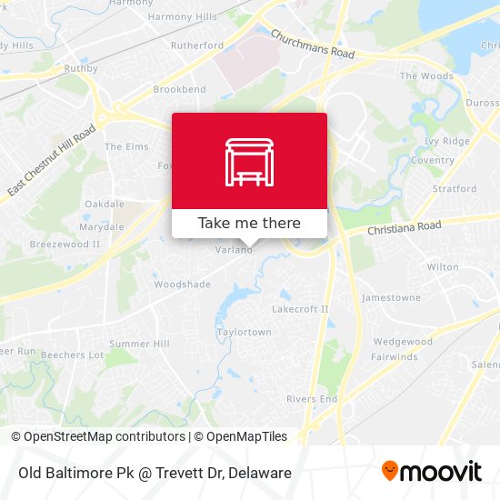 Old Baltimore Pk @ Trevett Dr map
