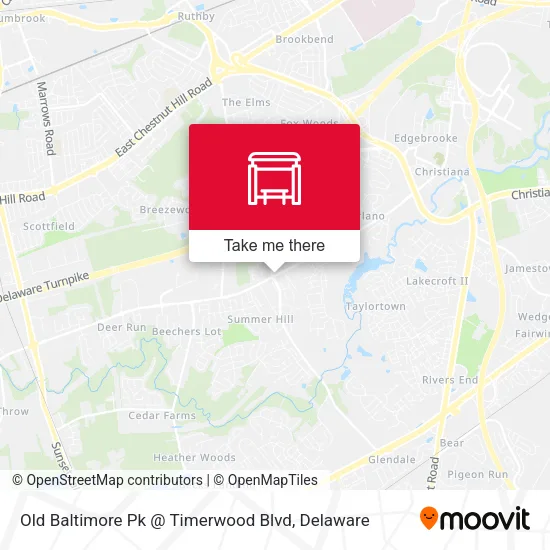 Mapa de Old Baltimore Pk @ Timerwood Blvd