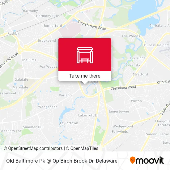 Mapa de Old Baltimore Pk @ Op Birch Brook Dr