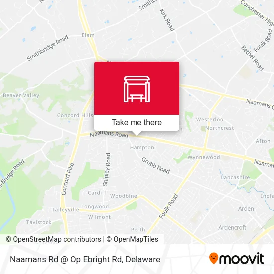 Naamans Rd @ Op Ebright Rd map