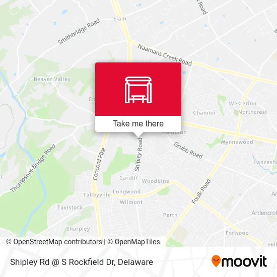 Shipley Rd @ S Rockfield Dr map