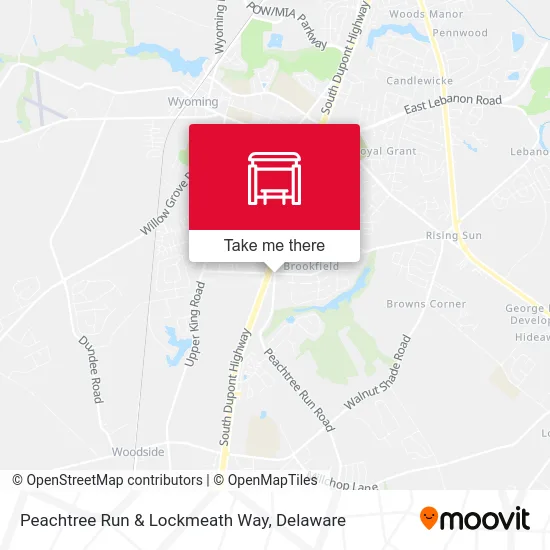 Peachtree Run & Lockmeath Way map
