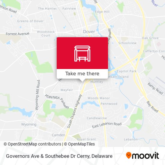 Governors Ave & Southebee Dr Cerny map