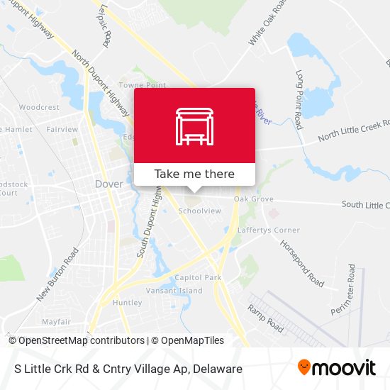 S Little Crk Rd & Cntry Village Ap map