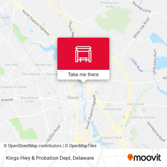 Kings Hwy & Probation Dept map