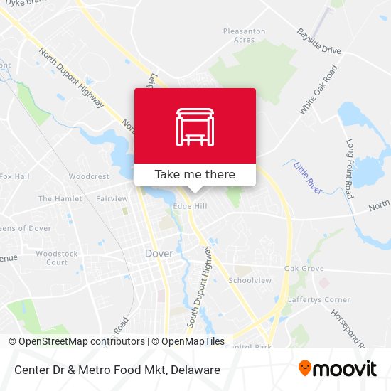 Center Dr & Metro Food Mkt map