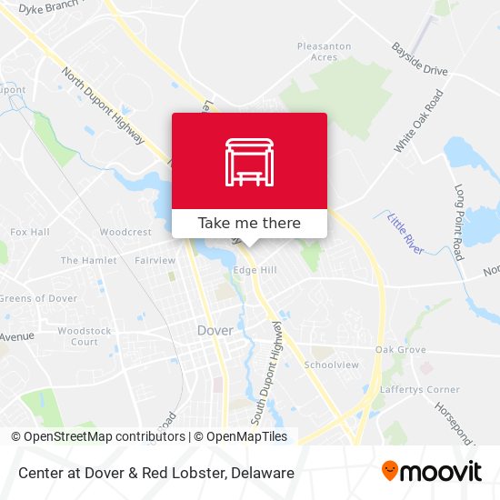 Center at Dover & Red Lobster map