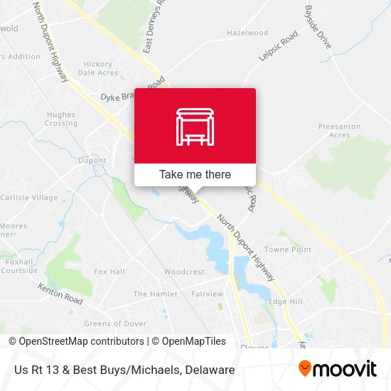 Mapa de Us Rt 13 & Best Buys/Michaels