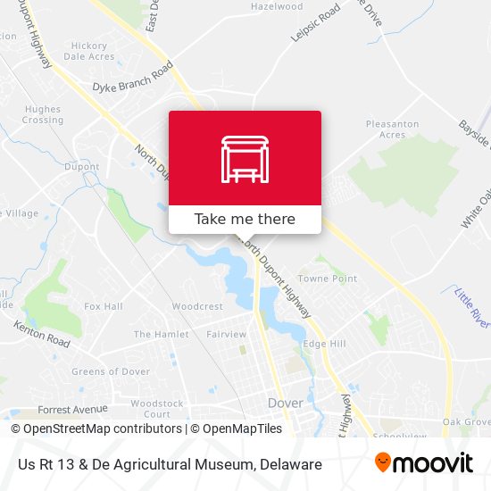 Us Rt 13 & De Agricultural Museum map