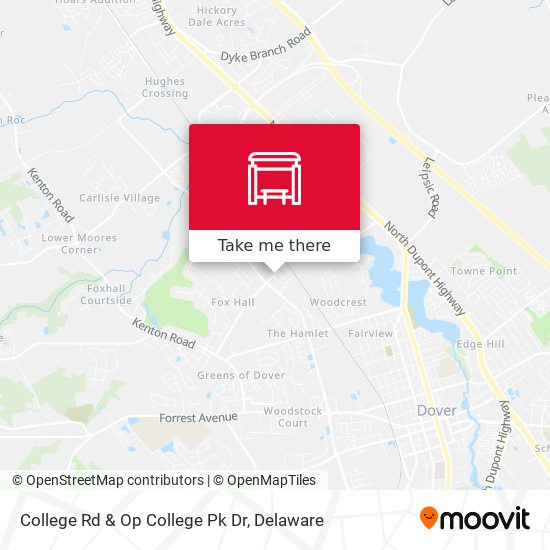 College Rd & Op College Pk Dr map