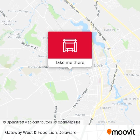 Gateway West & Food Lion map