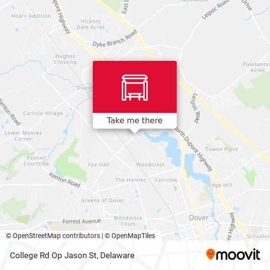 College Rd Op Jason St map