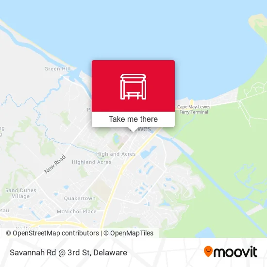 Mapa de Savannah Rd @ 3rd St