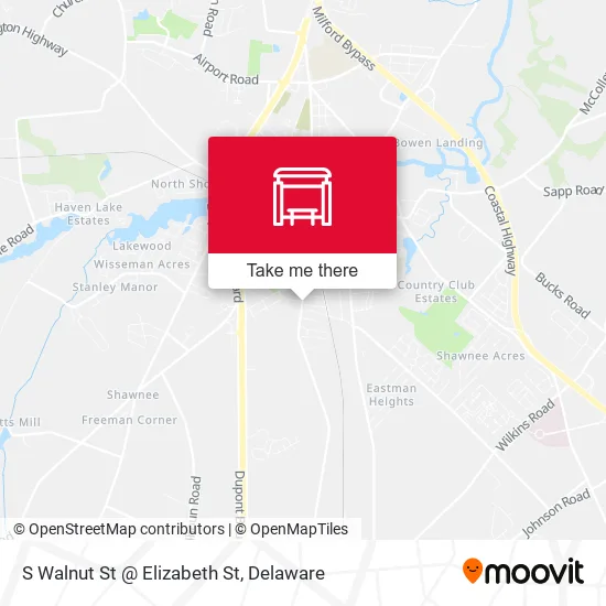 Mapa de S Walnut St @ Elizabeth St