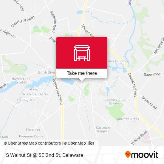 S Walnut St @ SE 2nd St map