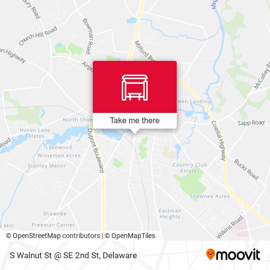 S Walnut St @ SE 2nd St map