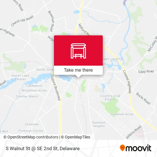 Mapa de S Walnut St @ SE 2nd St