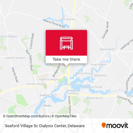 Seaford Village Sc Dialysis Center map