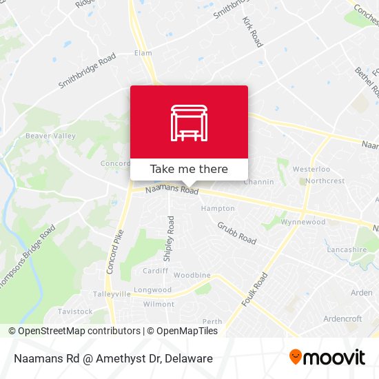 Mapa de Naamans Rd @ Amethyst Dr