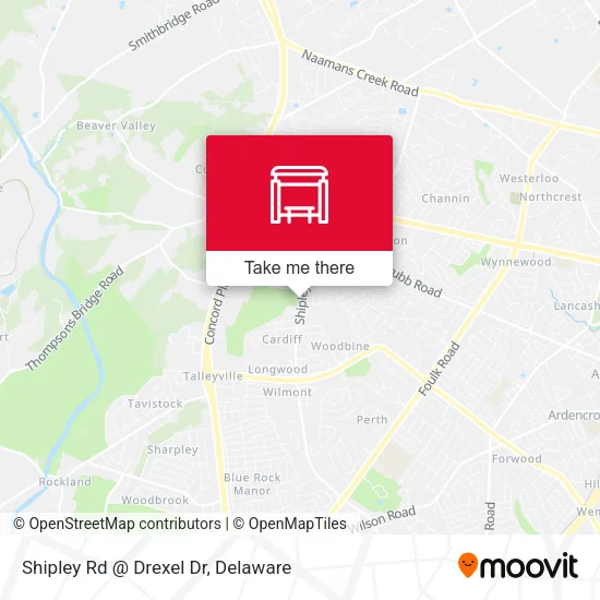Shipley Rd @ Drexel Dr map