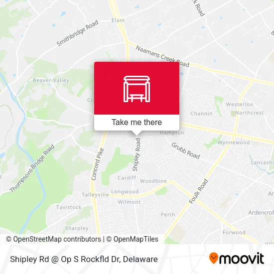 Shipley Rd @ Op S Rockfld Dr map