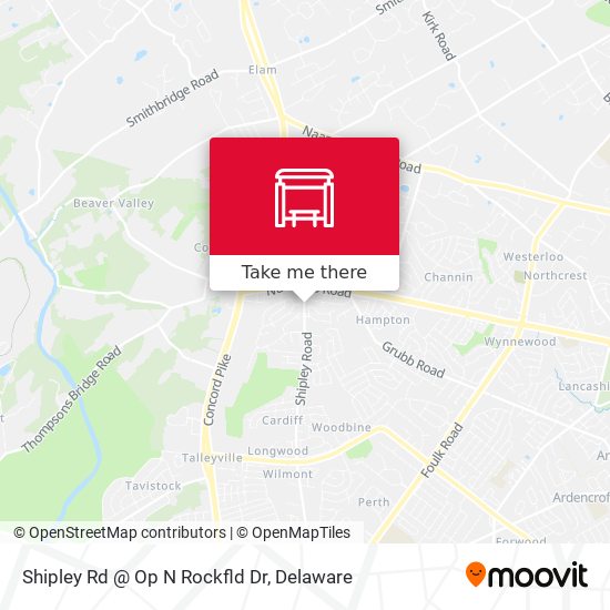 Shipley Rd @ Op N Rockfld Dr map