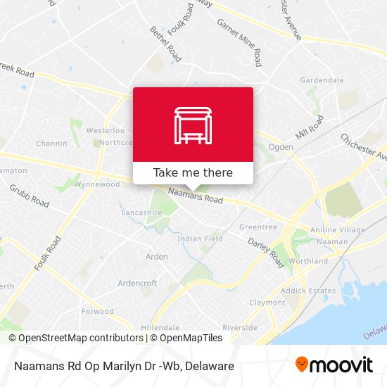 Mapa de Naamans Rd Op Marilyn Dr -Wb