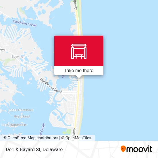 De1 & Bayard St map
