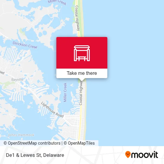 De1 & Lewes St map