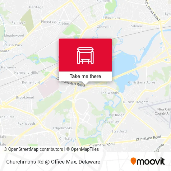 Mapa de Churchmans Rd @ Office Max