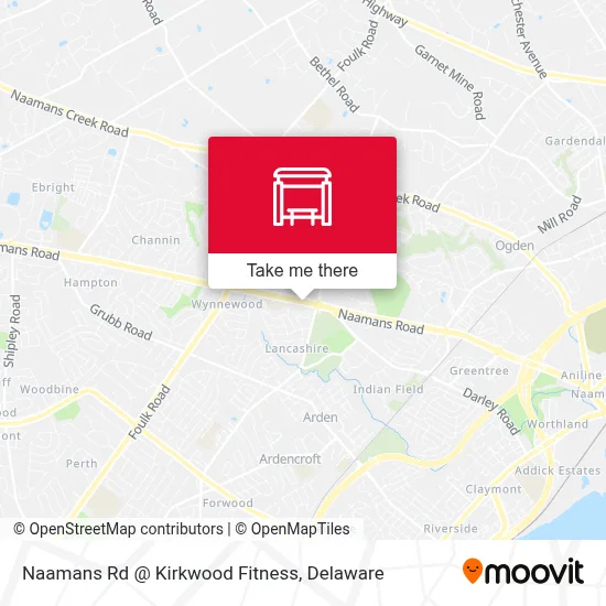 Naamans Rd @ Kirkwood Fitness map