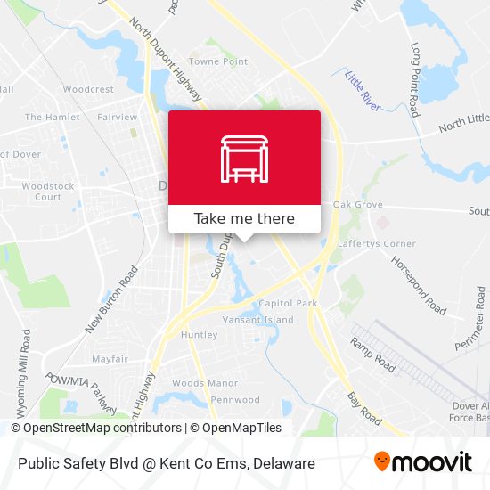 Mapa de Public Safety Blvd @ Kent Co Ems