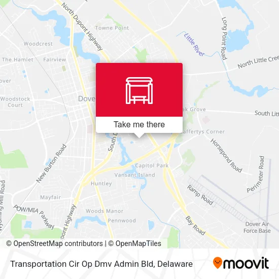 Mapa de Transportation Cir Op Dmv Admin Bld