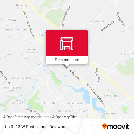 Us Rt 13 W Rustic Lane map