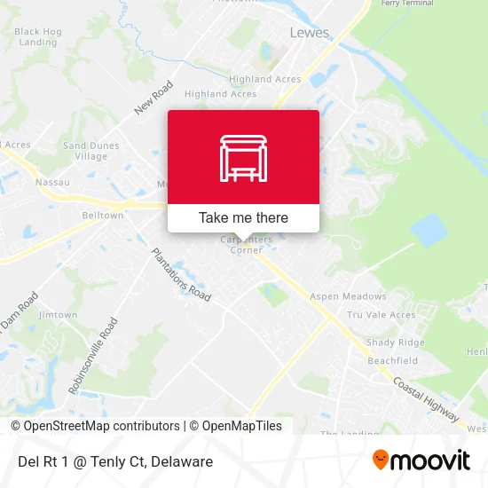 Mapa de Del Rt 1 @ Tenly Ct