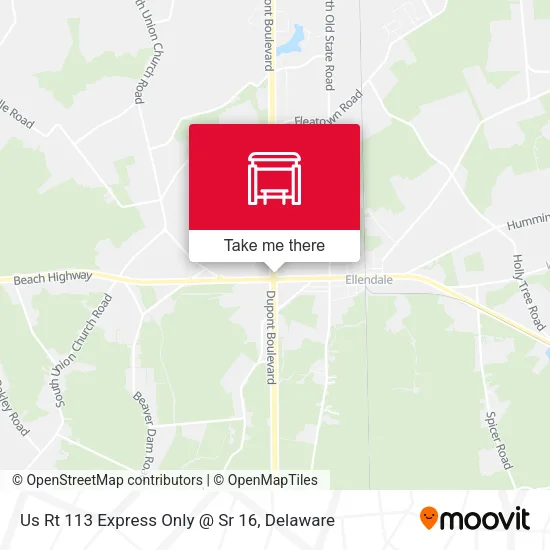 Mapa de Us Rt 113 Express Only @ Sr 16