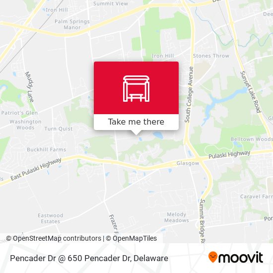 Mapa de Pencader Dr @ 650 Pencader Dr