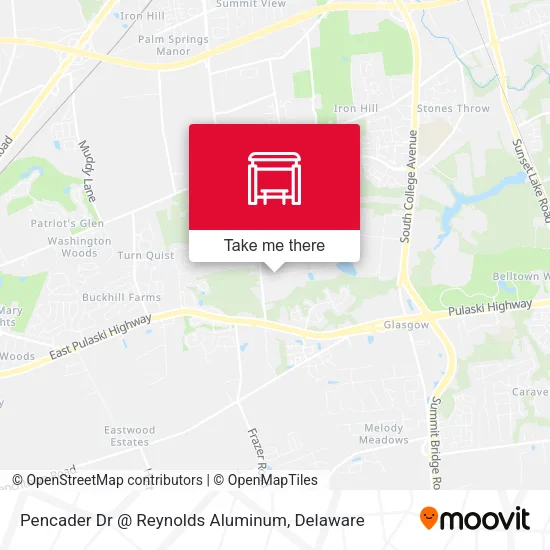 Mapa de Pencader Dr @ Reynolds Aluminum