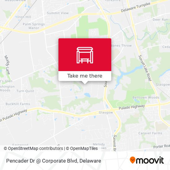 Pencader Dr @ Corporate Blvd map