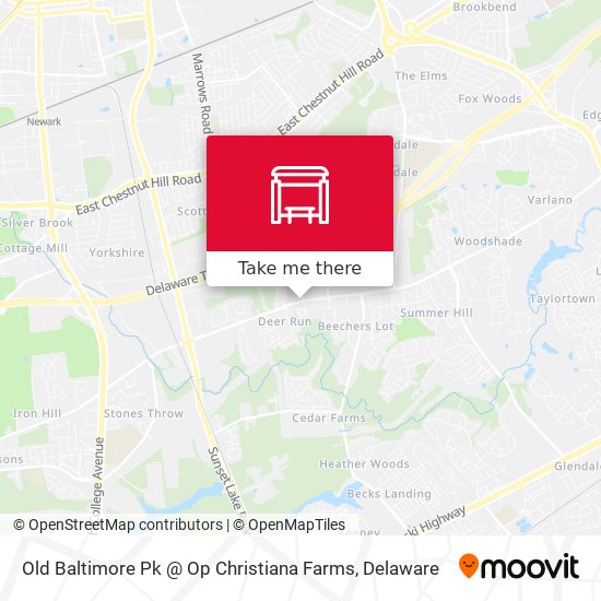 Old Baltimore Pk @ Op Christiana Farms map