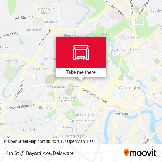 4th St @ Bayard Ave map
