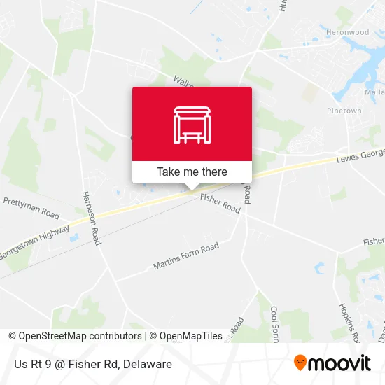 Mapa de Us Rt 9 @ Fisher Rd