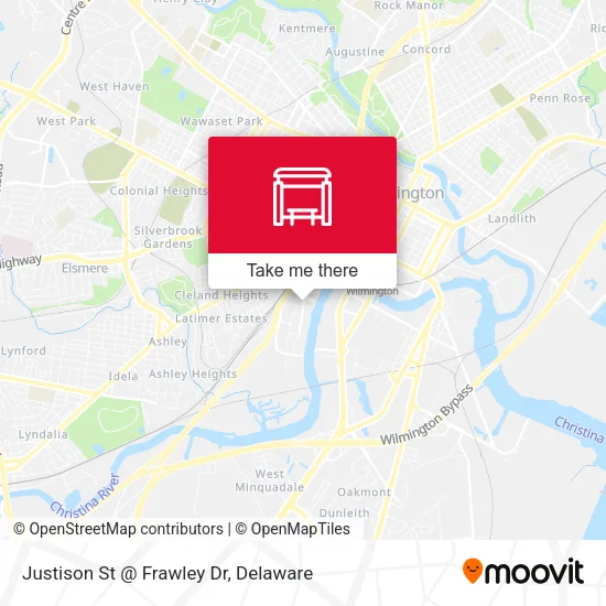 Mapa de Justison St @ Frawley Dr