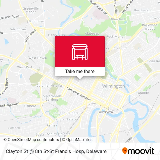 Mapa de Clayton St @ 8th St-St Francis Hosp