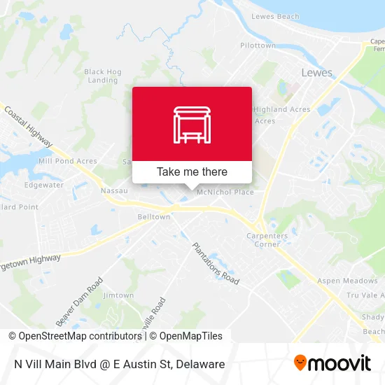 N Vill Main Blvd @ E Austin St map