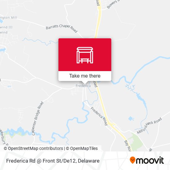 Frederica Rd @ Front St/De12 map