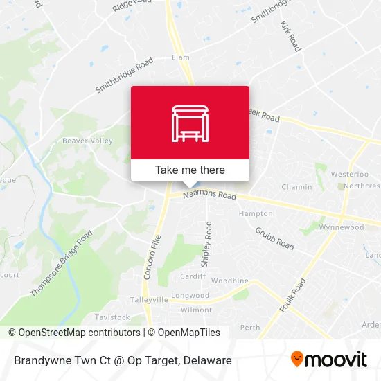 Mapa de Brandywne Twn Ct @ Op Target