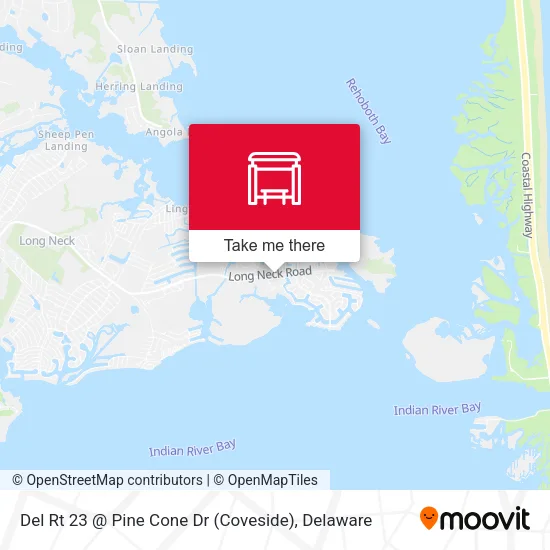 Del Rt 23 @ Pine Cone Dr (Coveside) map